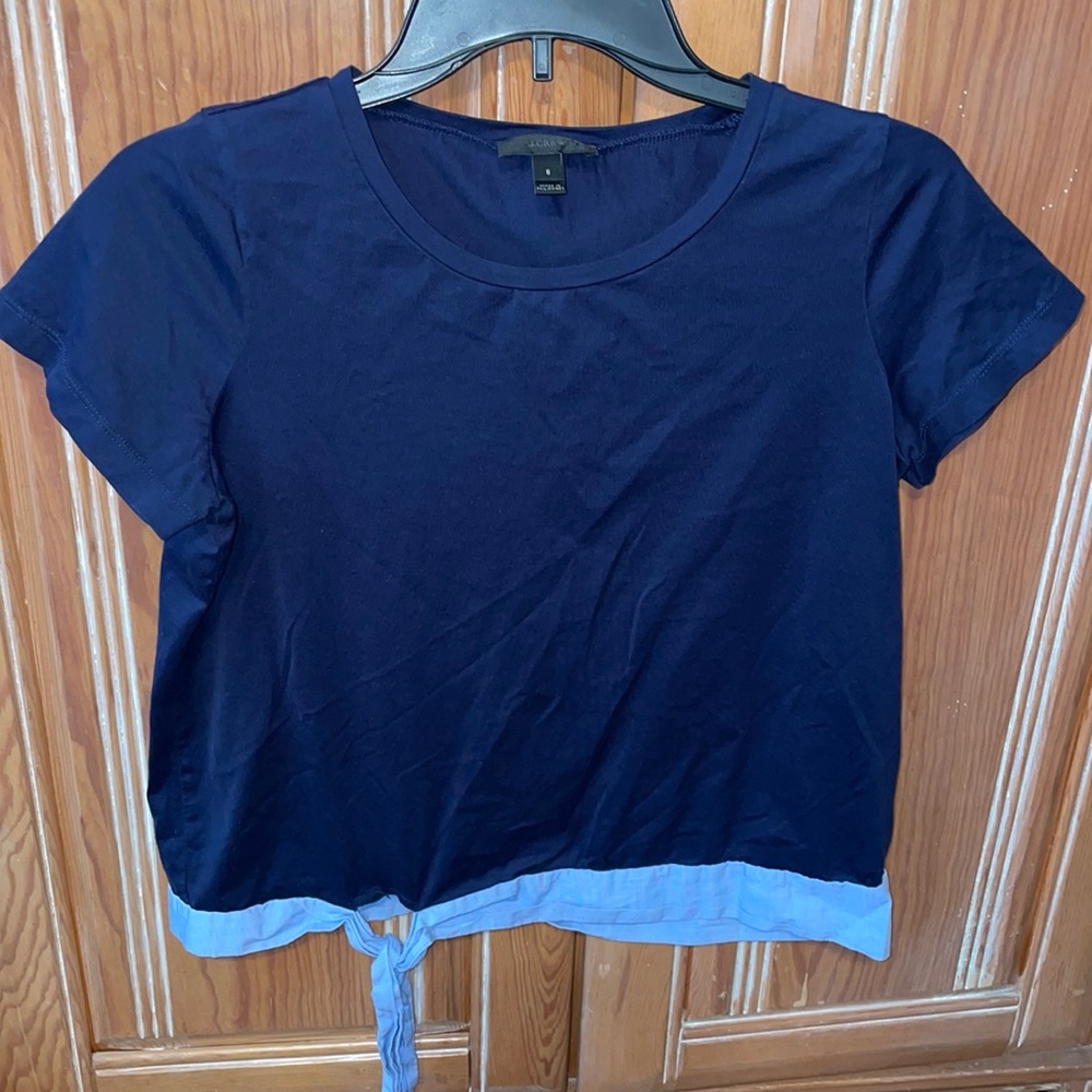 J.Crew navy preppy top